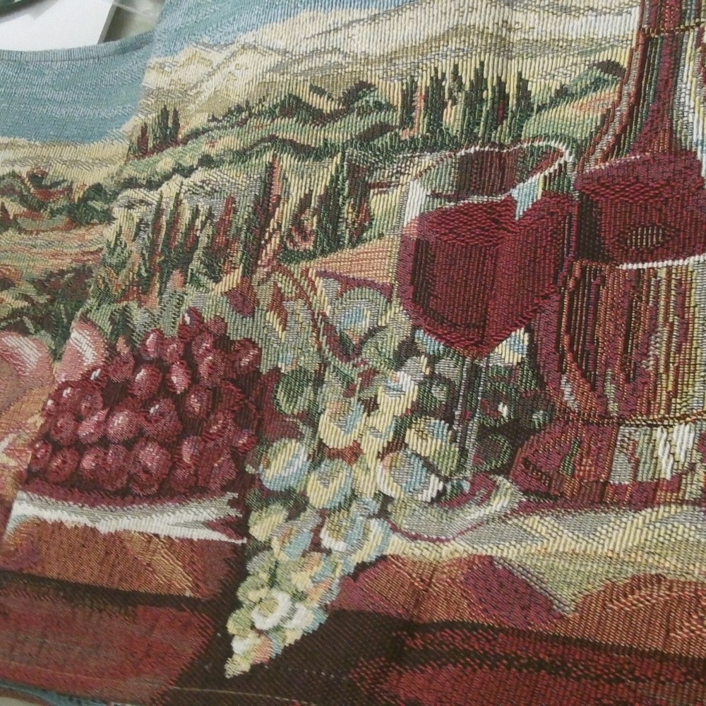 Lovely vintage Table runner 11" x 35" & bracelet.